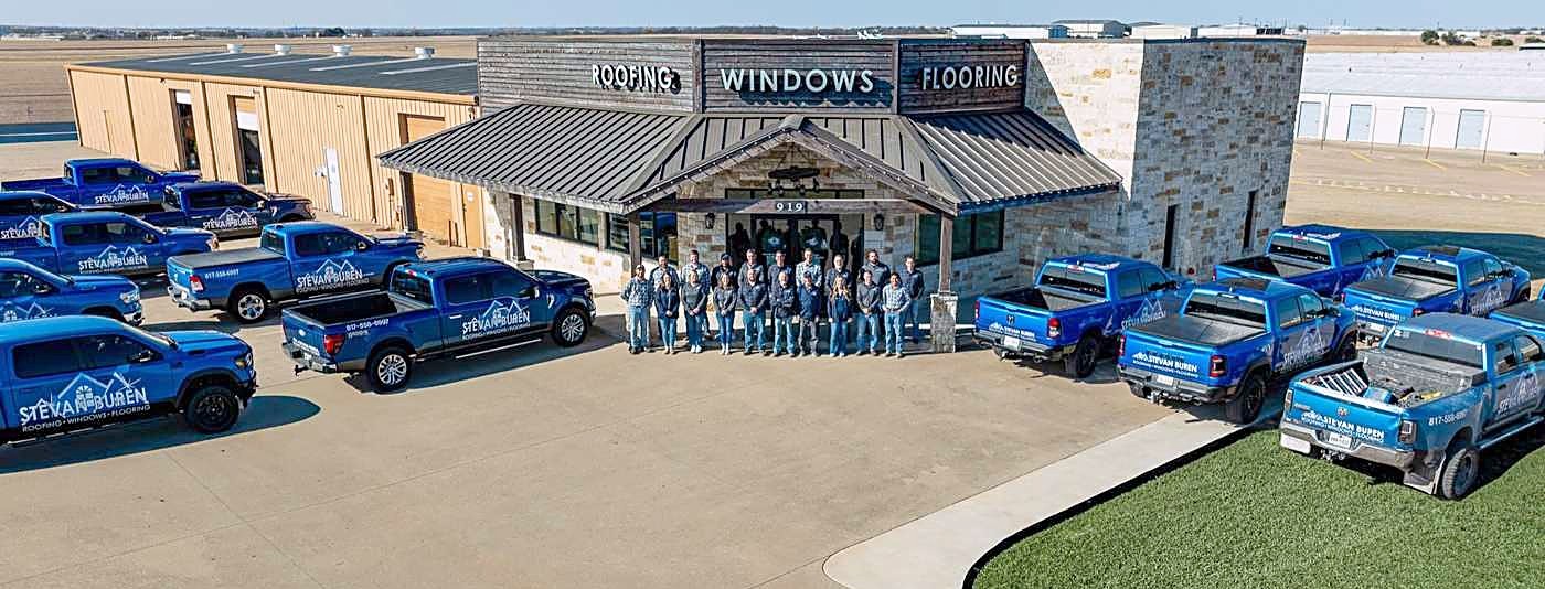 Stevan Buren Roofing, Windows, and Flooring at work in Cleburne and Johnson County
